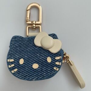 Hello Kitty Denim Keychain / Coin Purse